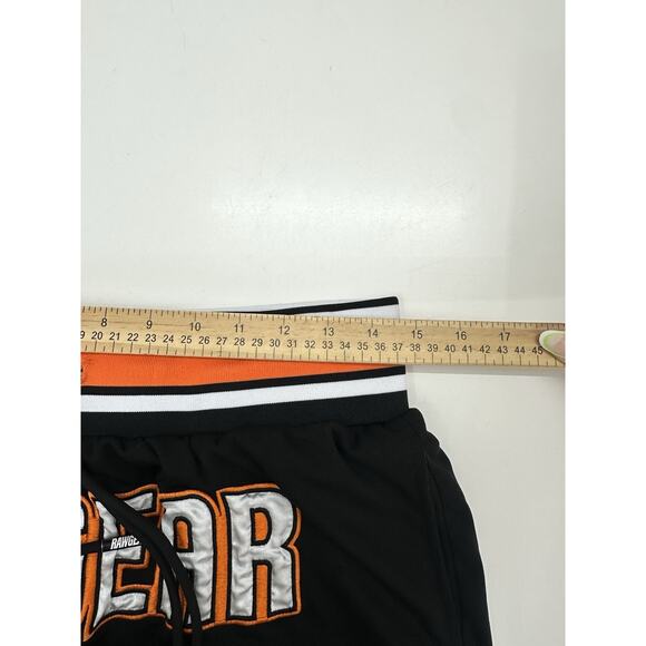RawGear Mens Shorts Size Medium Black Orange Front Embroidered Drawstring - Picture 8 of 11